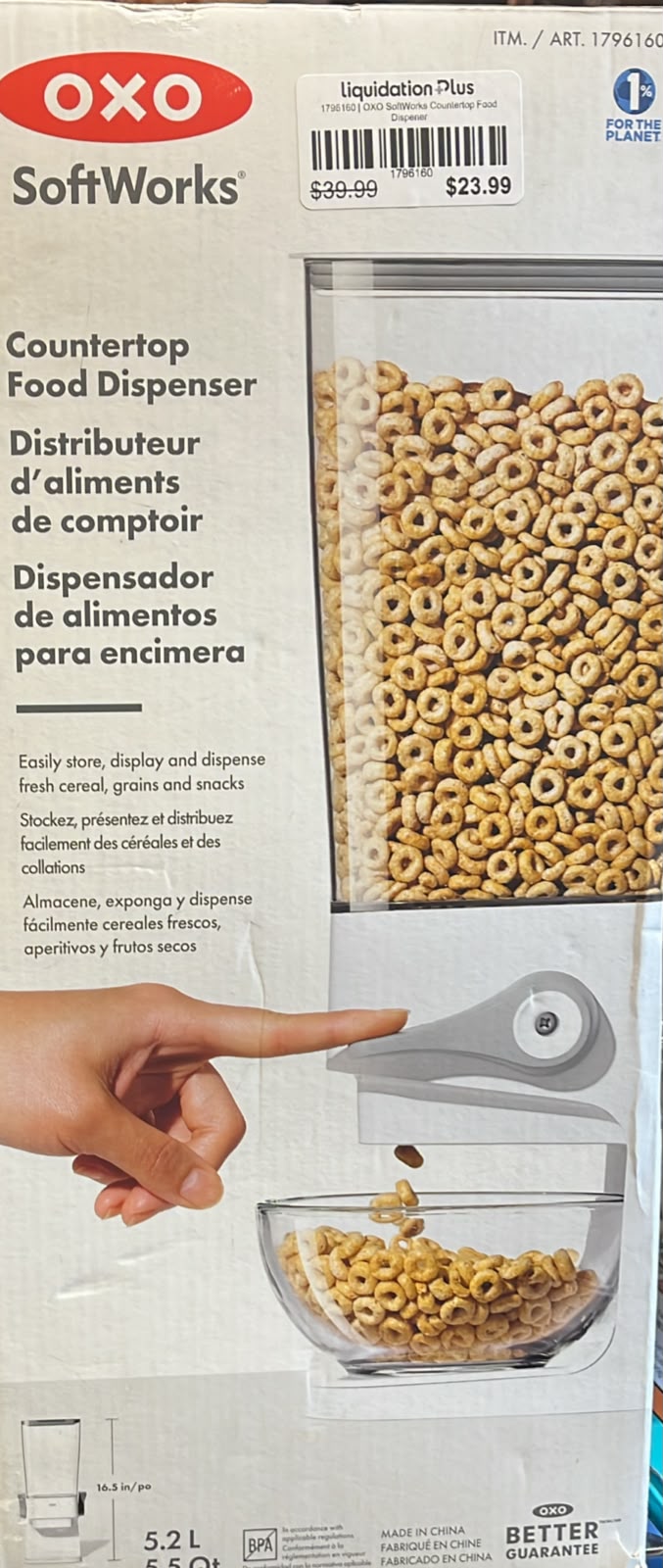 OXO SoftWorks Countertop Food Dispener