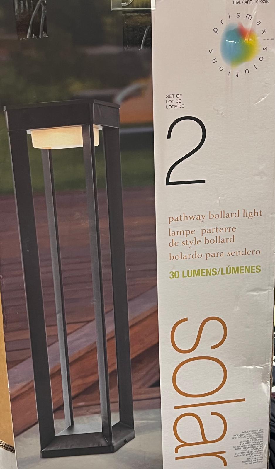 LED Solar Pathway Lights 2-pack