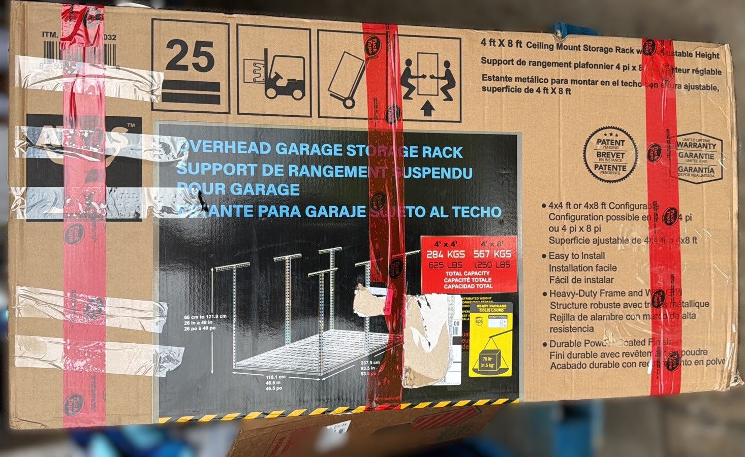 Atlas Pro 4 ft. x 8 ft. Overhead Garage Storage Rack