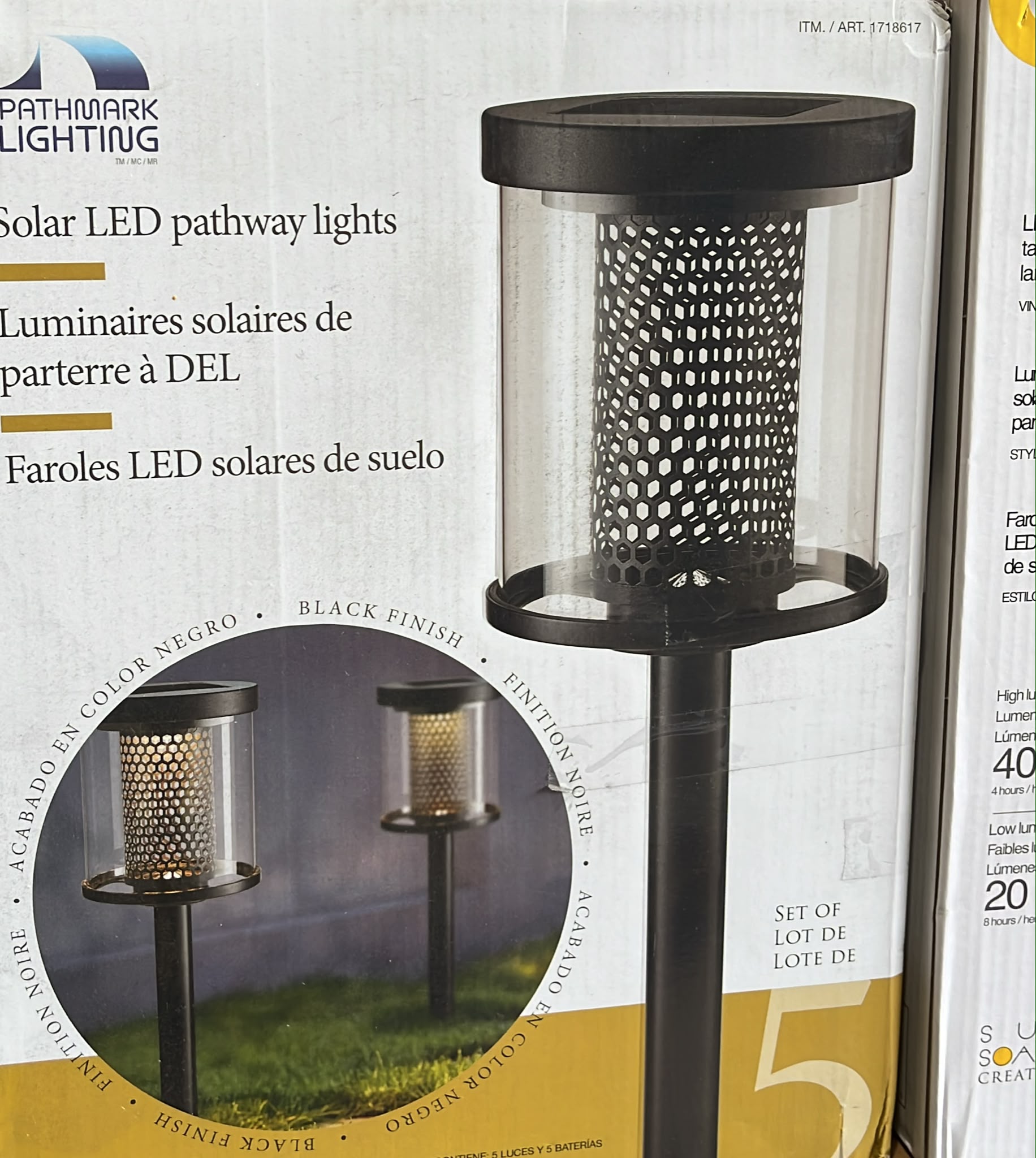 Solar LED Pathway Lights, 5 pack