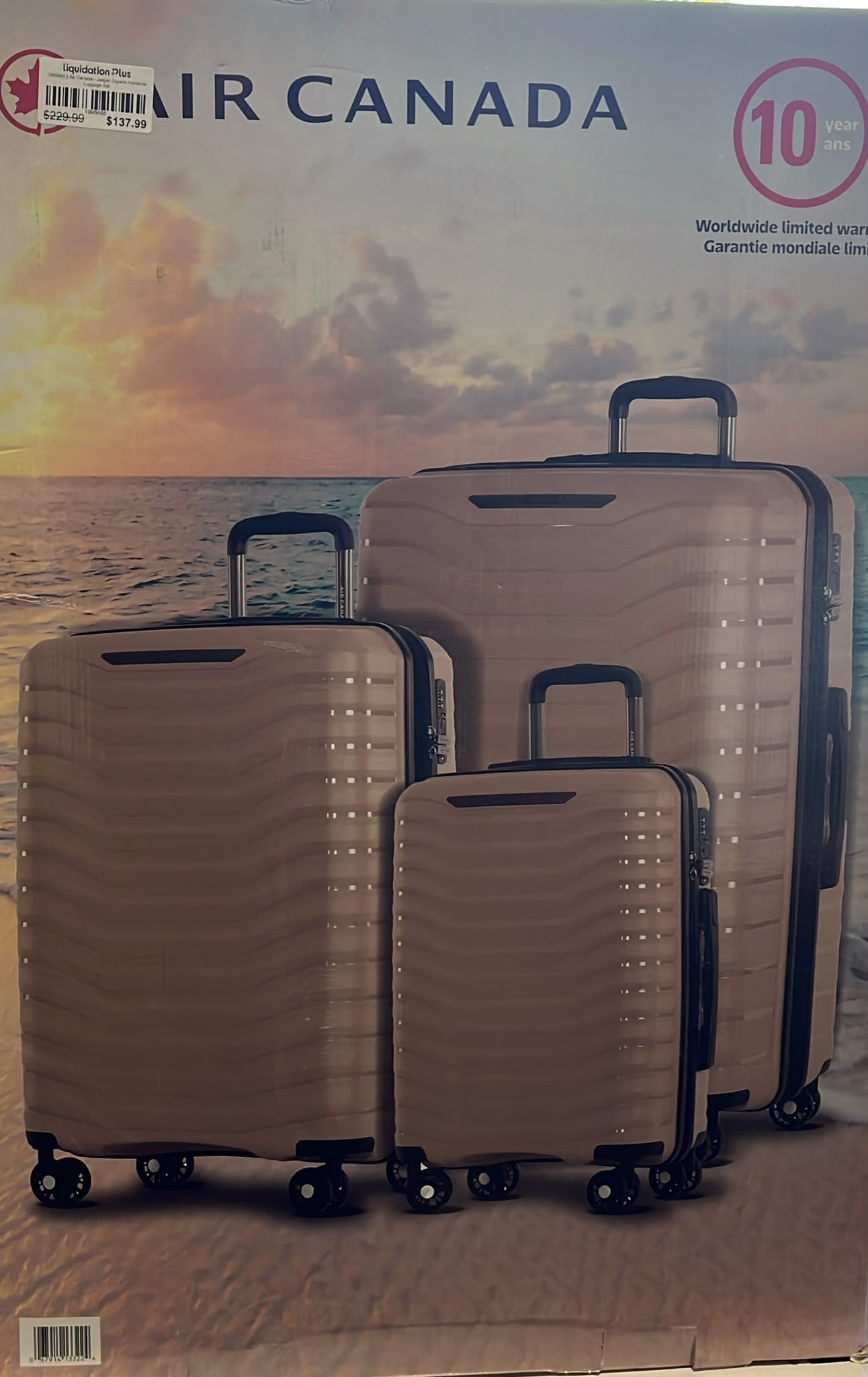 Air Canada - Jasper 3-piece Hardside Luggage Set