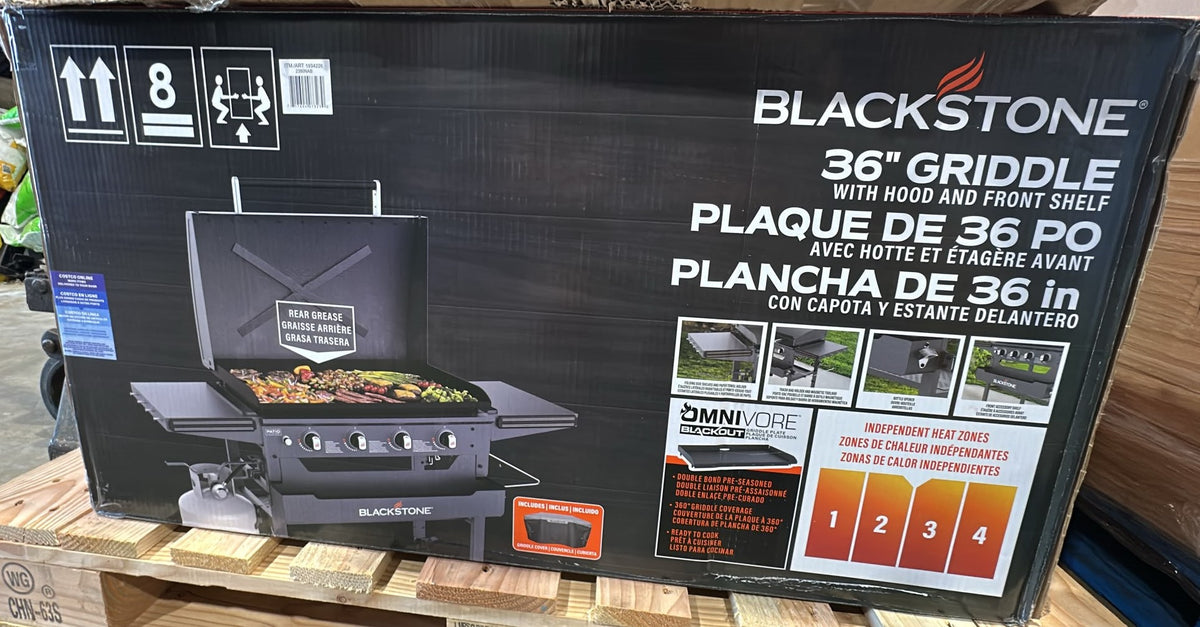 Blackstone 36” Omnivore Griddle with Hinged Hood and Soft Cover