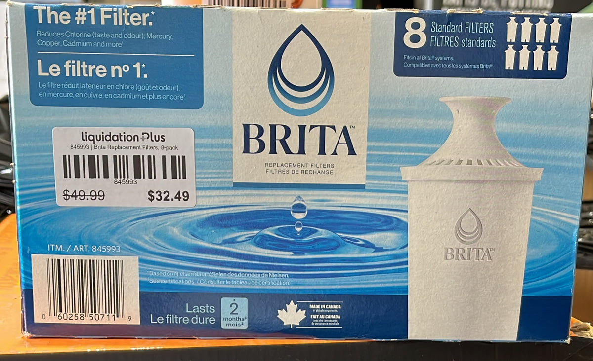 Brita Replacement Filters, 8-pack