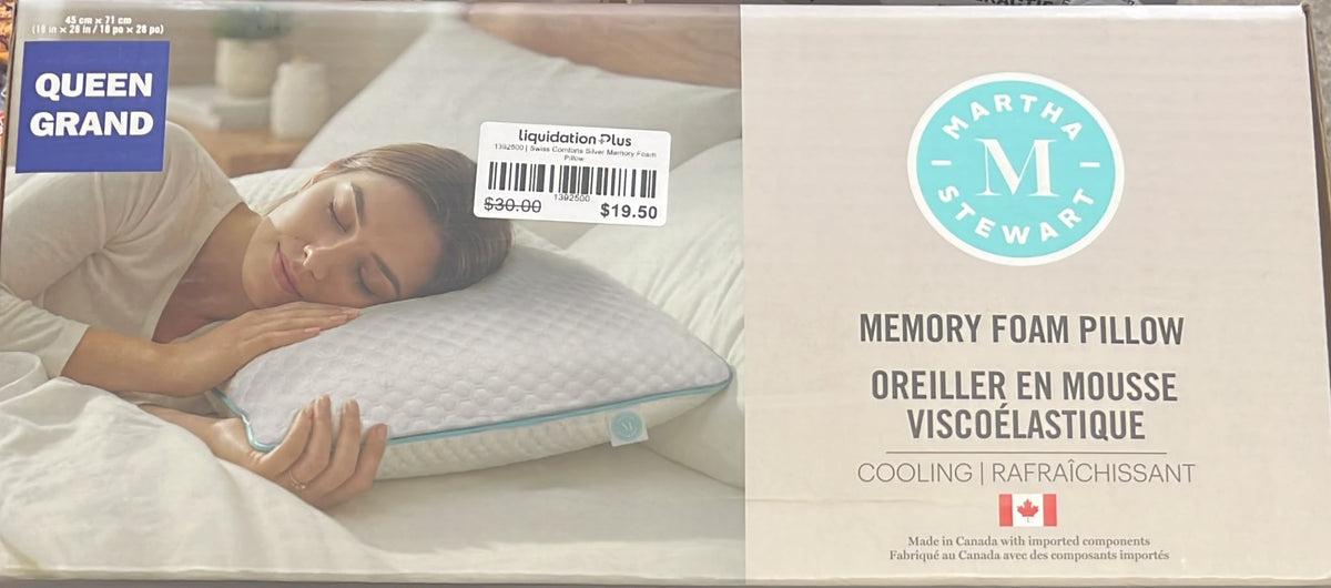 Swiss Comforts Silver Memory Foam Pillow