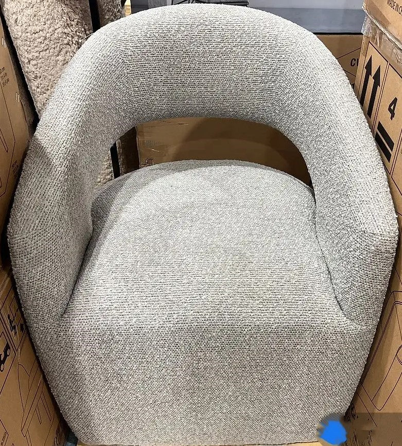 KAYA GREY FABRIC DINING CHAIR