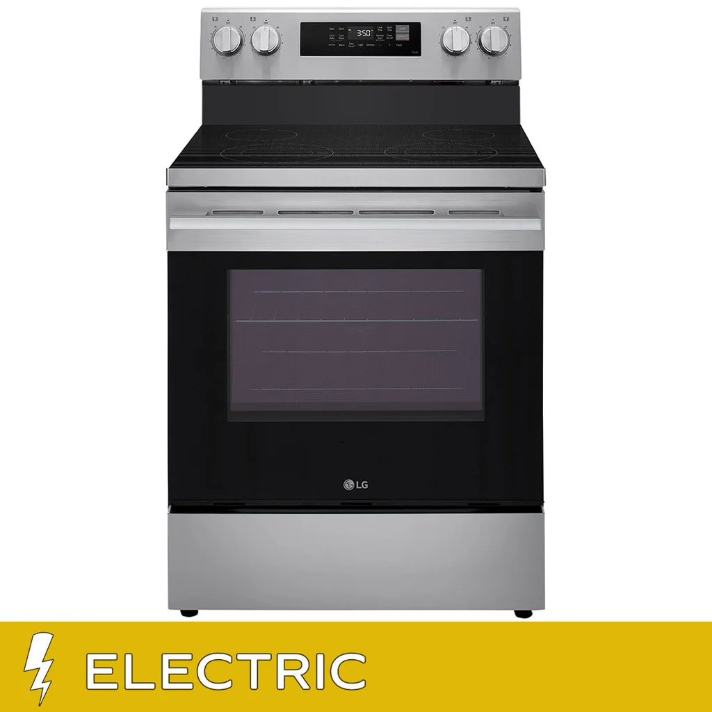LG 30 in 6.3 cu ft. Stainless Steel Electric Freestanding Range with True Convection and Air Fry