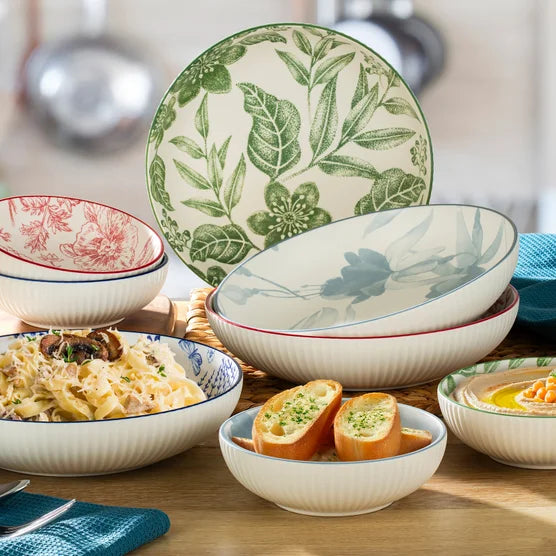 Signature Housewares Stoneware Bowl Set, 8-pieces