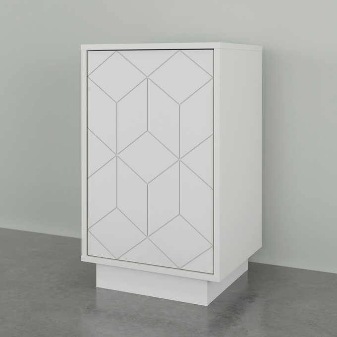 Nexera Modern 1-door nightstand, White