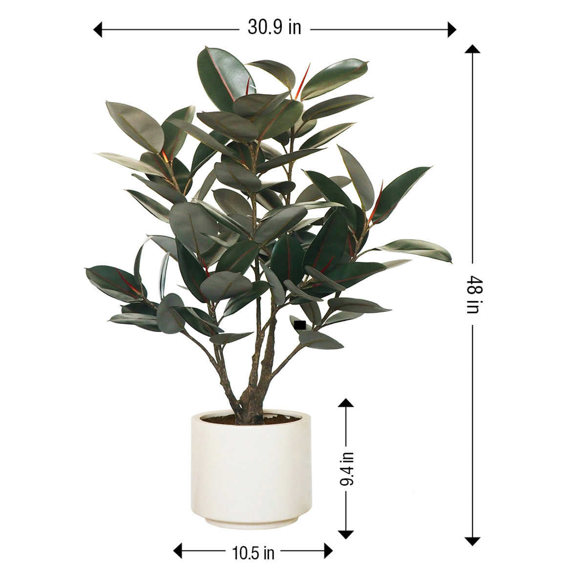 Faux Rubber Tree 1.2 m (4 ft.)