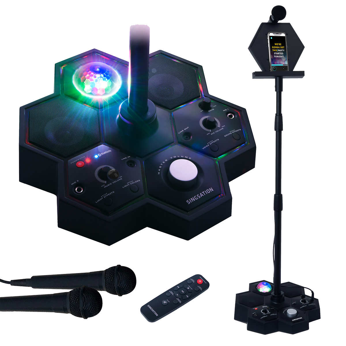 Singsation Performer Deluxe All-in-One Karaoke Party System with Two Mics