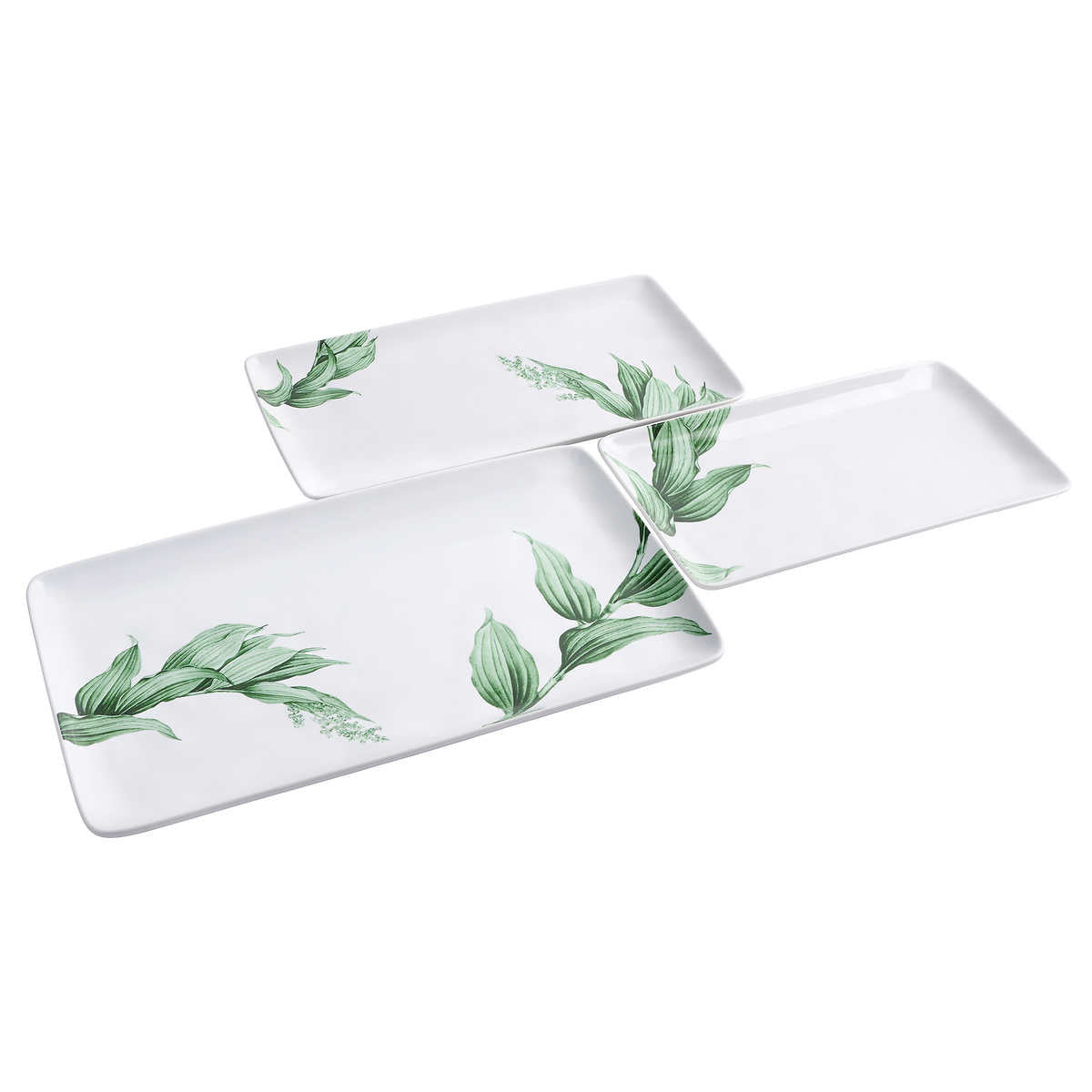 Porcelain Serving Platter Set, 3-piece