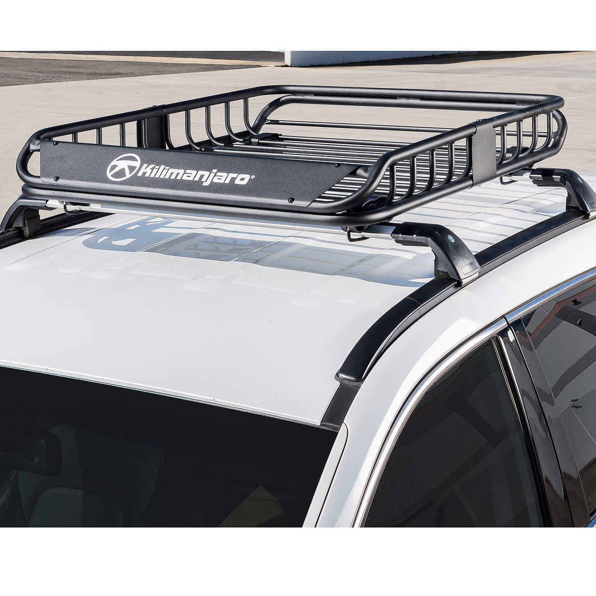 KILIMANJARO STEEL ROOFTOP BASKET WITH CARGO BAG