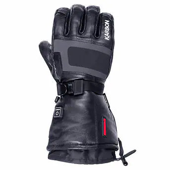 Karbon Heated Ski Gloves Goatskin Leather with 2 Lithium- Polymer Battery (SIZE XL)