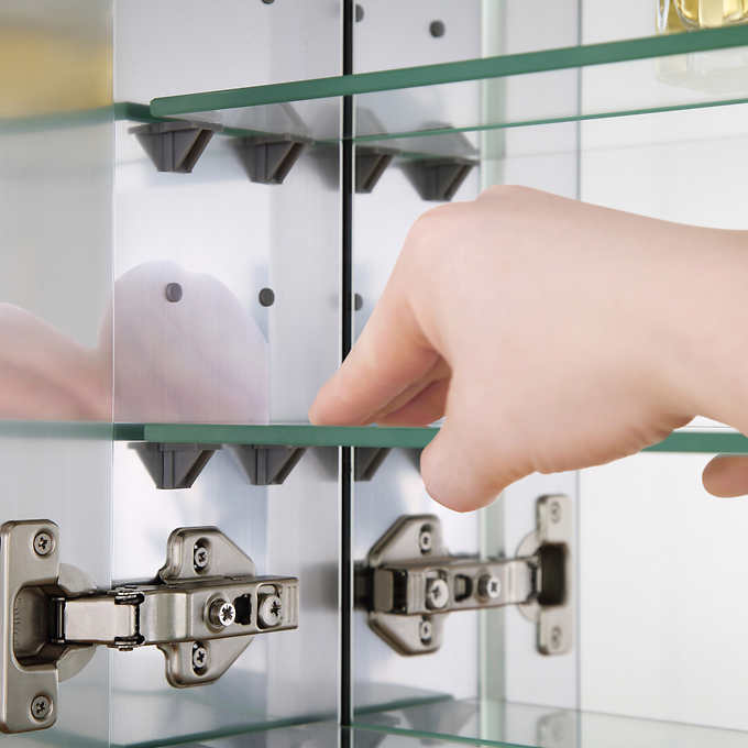 OVE Decors Anton 24 in. Medicine Cabinet with Mirror broken mirror