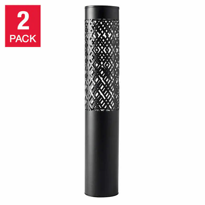 NATURALLY SOLAR PATHWAY BOLLARD SET PACK OF 2