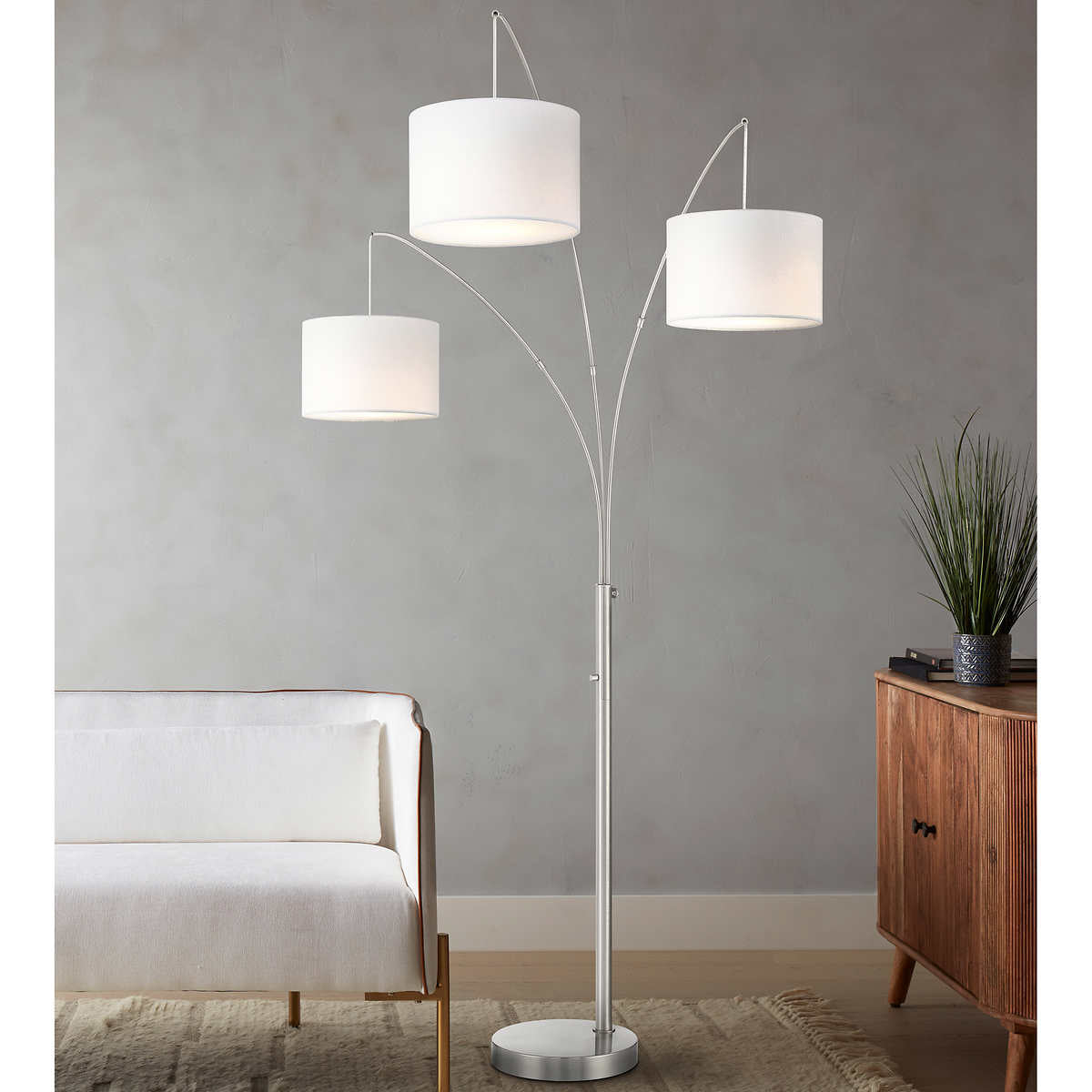 MODERN 3-LIGHT ARC FLOOR LAMP
