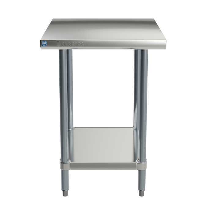 Sagetra Stainless Steel Worktable 30 in. × 24 in. × 34 in.