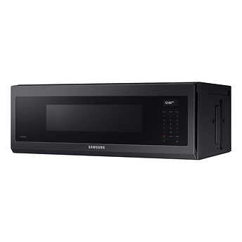 Samsung 1.1 cu.ft. 550 CFM Black Stainless Steel Slim OTR Microwave (ME11A7710DG/AC)