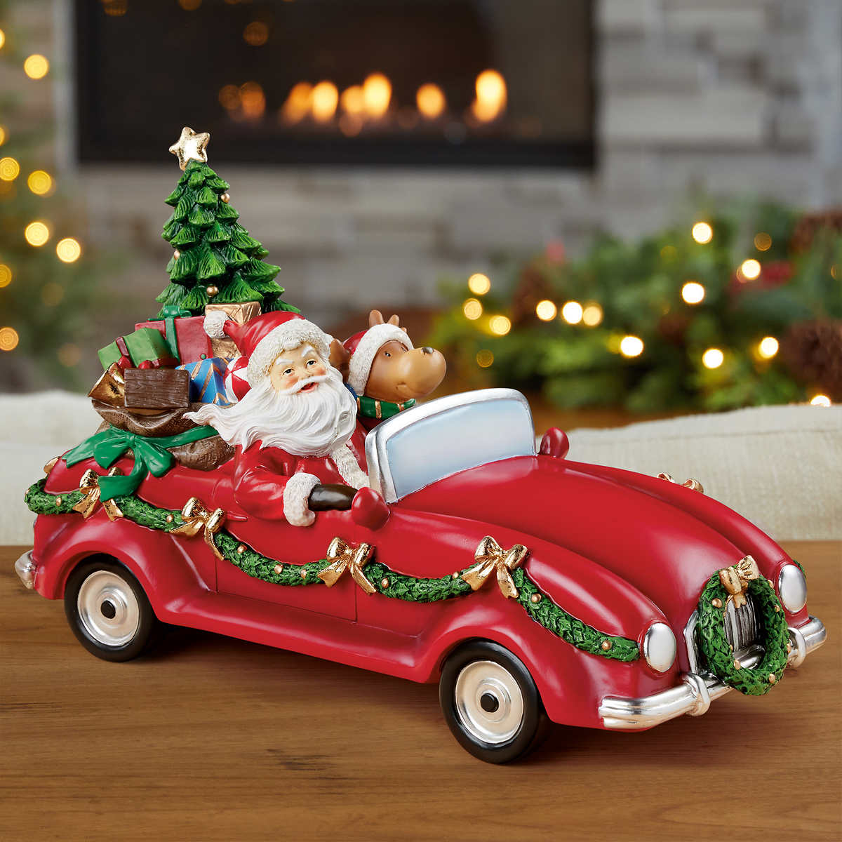 SANTA DRIVING CAR