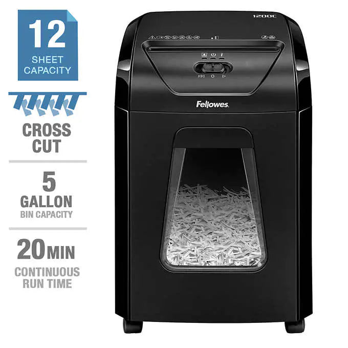 Fellowes Powershred 1200C Cross-cut Shredder