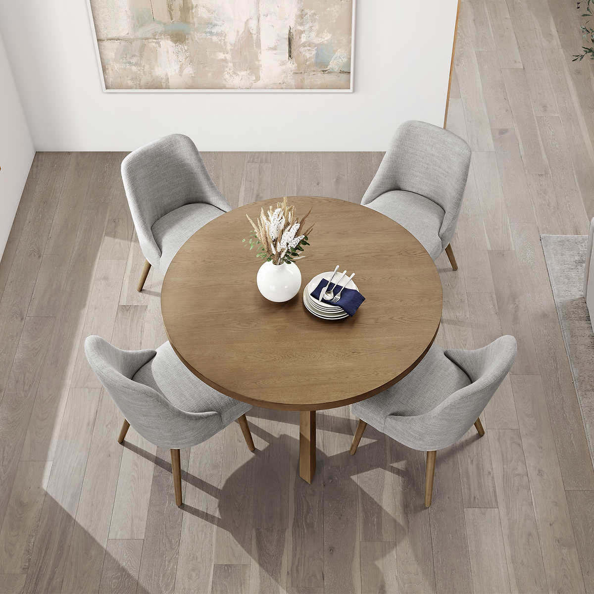 Huxton 5-piece Dining Room Set , 132 cm (52 in.) Diameter