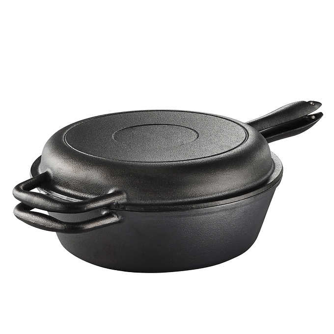 Lagostina Cast Iron 26 cm Saute/ 26cm Skillet Combo, 2-piece