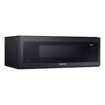 Samsung 1.1 cu.ft. 550 CFM Black Stainless Steel Slim OTR Microwave (ME11A7710DG/AC)