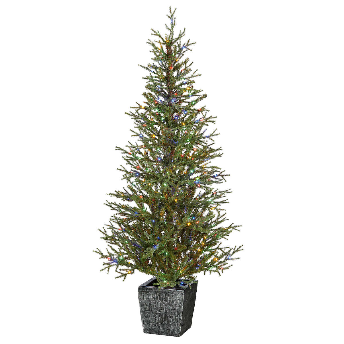 1.5 m (5 ft.) Pre-lit Artificial Potted Christmas Tree