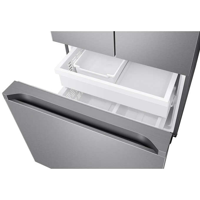 Samsung 30 in. 22.1 cu.ft Stainless Steel French Door Refrigerator with Recessed Handle and Flat Door Design