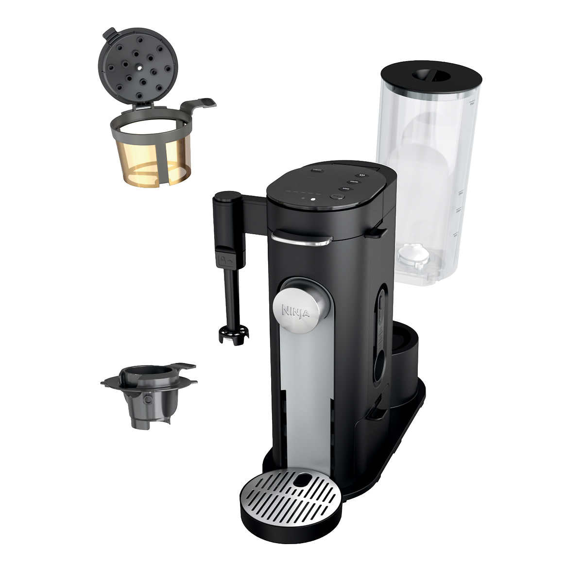 NINJA SINGLE SERVE Ninja Pods & Grounds Specialty Single-Serve Coffee Maker, K-Cup Pod Compatible