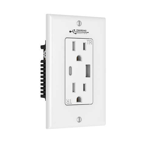Charging Essentials USB A & C Tamper Resistant Receptacle, 2-pack
