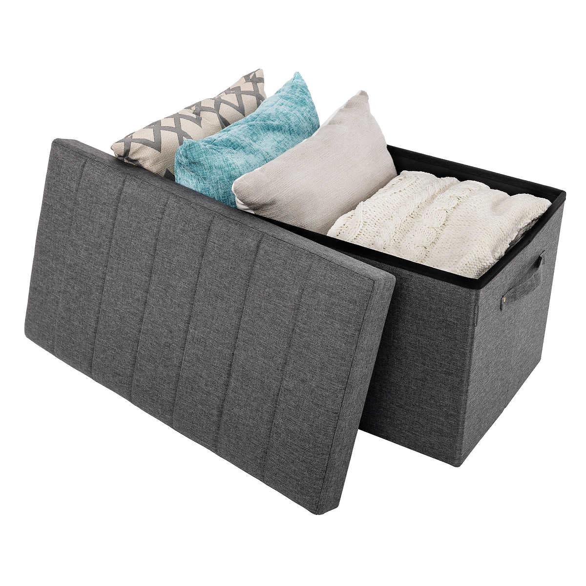 Seville Classics Foldable Trunk Ottoman