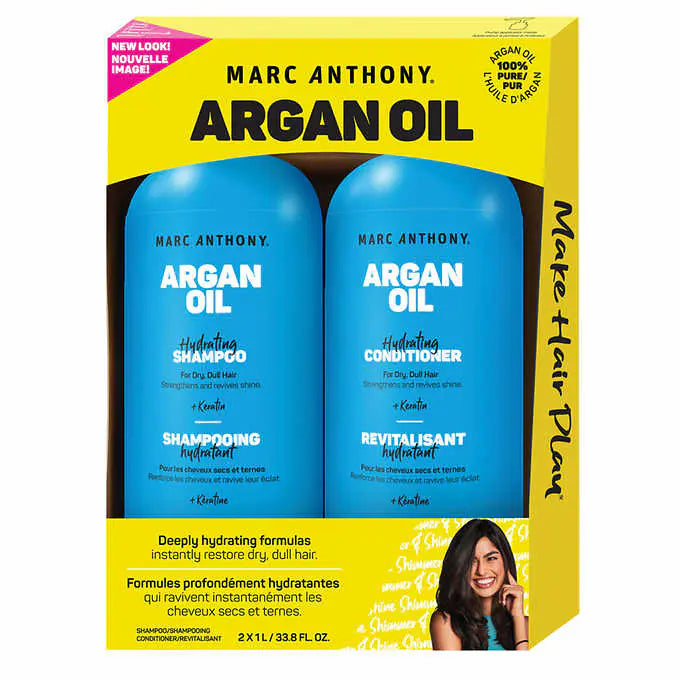 Marc Anthony Organ Oil True Professional Shampoo and Conditioner, 2 × 1 L