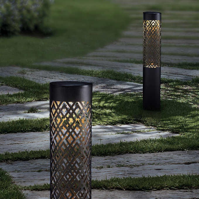 NATURALLY SOLAR PATHWAY BOLLARD SET PACK OF 2