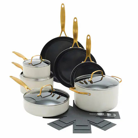 11PC GREENPAN JEWEL NON STICK