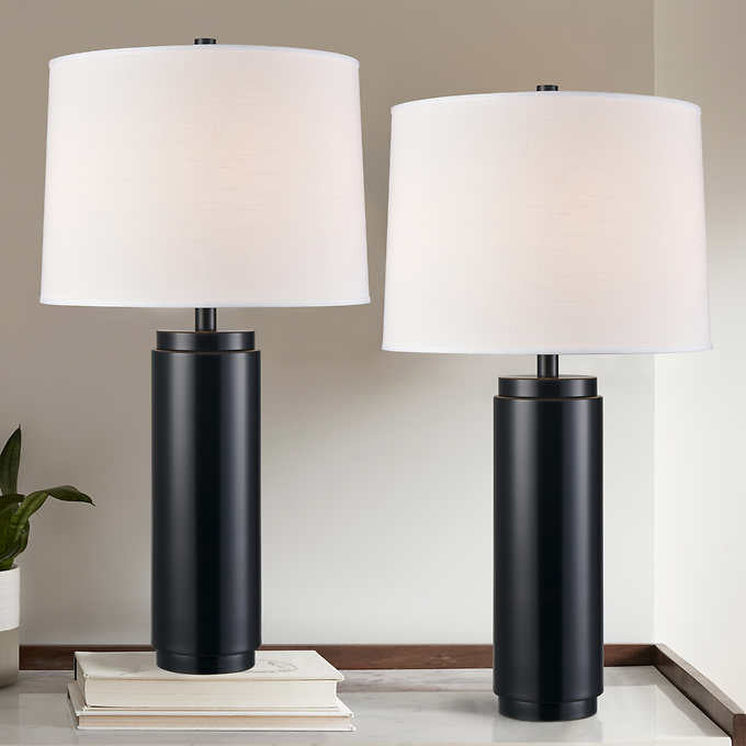 Metal Cylinder Table Lamp