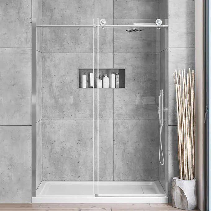 OVE Canberra 60 in. Shower Door with Base