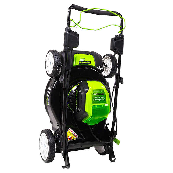 Greenworks 80V 21" Self-Propelled Lawn Mower with 1 Extra Blade, 2.0 AH + 4.0 AH Battery and Charger Included