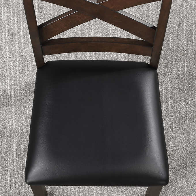 DARK BROWN CHAIR 2 PACK