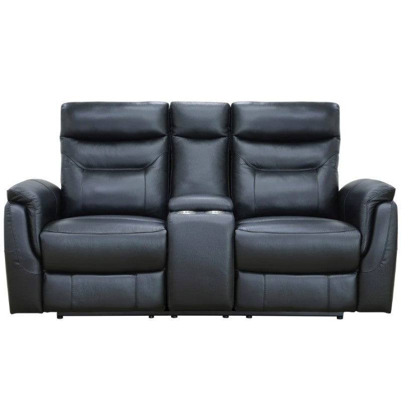 KINGSDOWN LEATHER LOVESEAT RECLINER 1 BOX