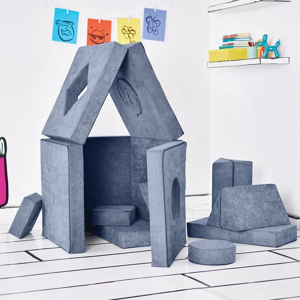 Yourigami 12-piece Kid’s Convertible Play Fort