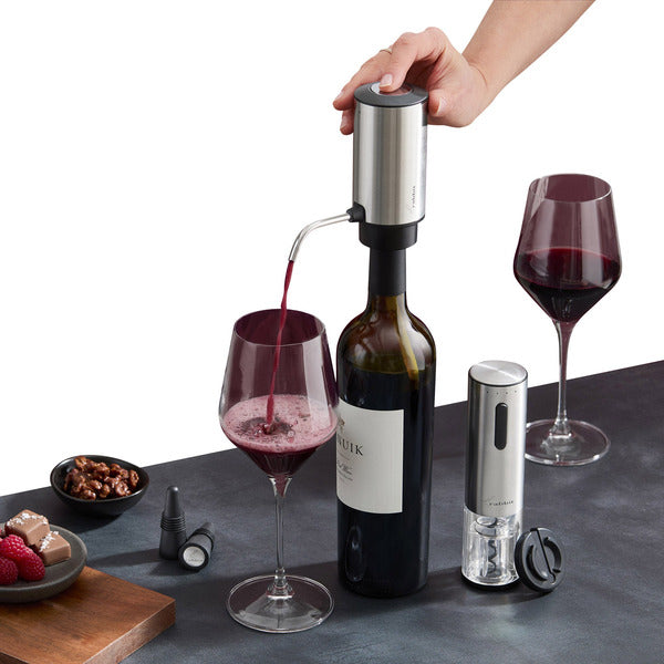 Rabbit 5-piece Wine Tool Set with Electric Corkscrew and Aerator