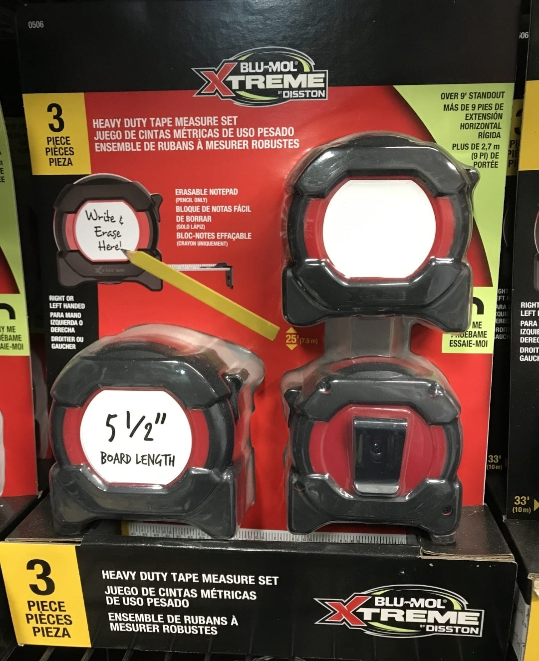 DISSTON TAPE MEASURE Set of 3