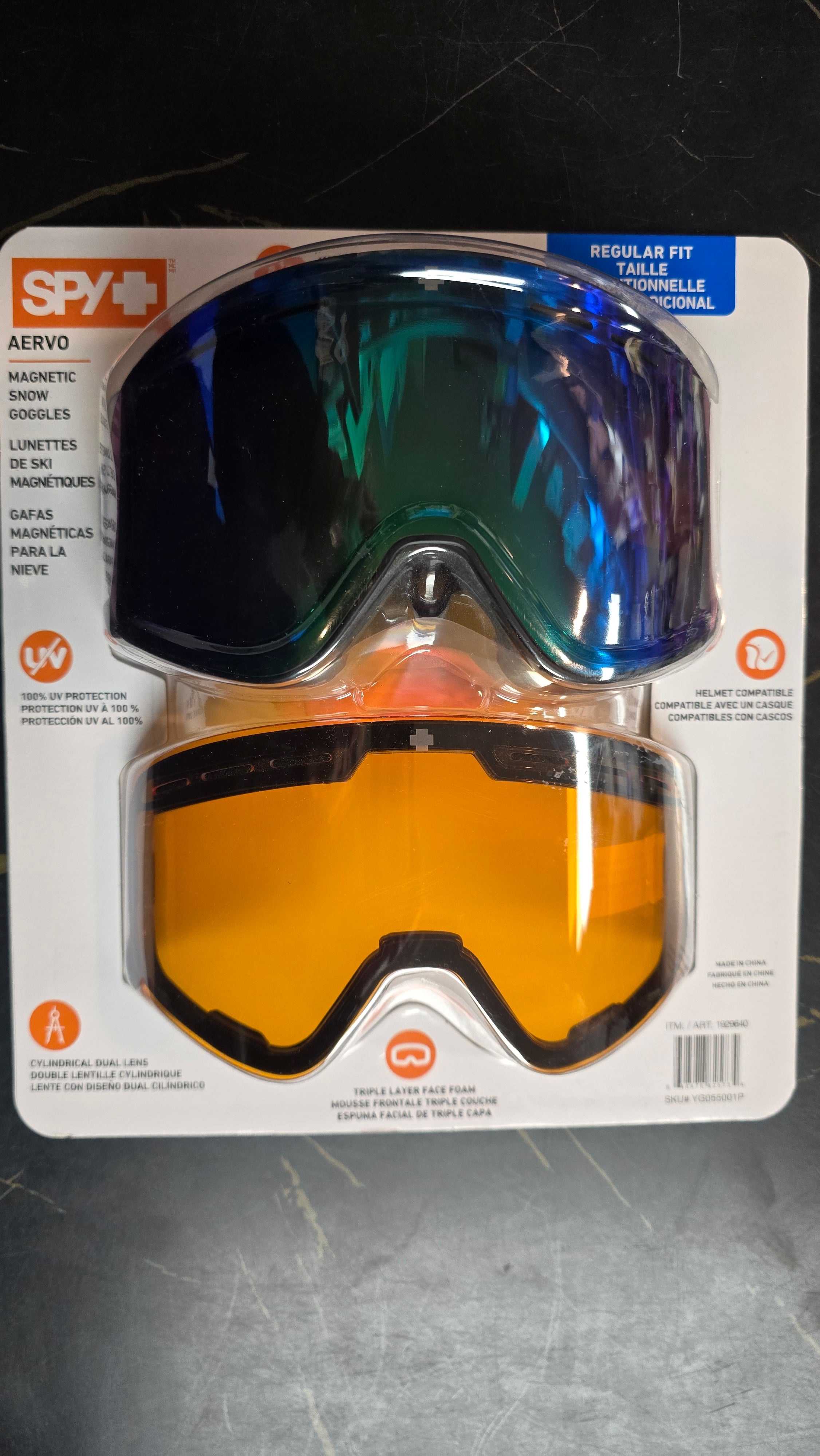 snow goggles magnetic lens Spy Aervo Snow Goggles with Magnetic Lens