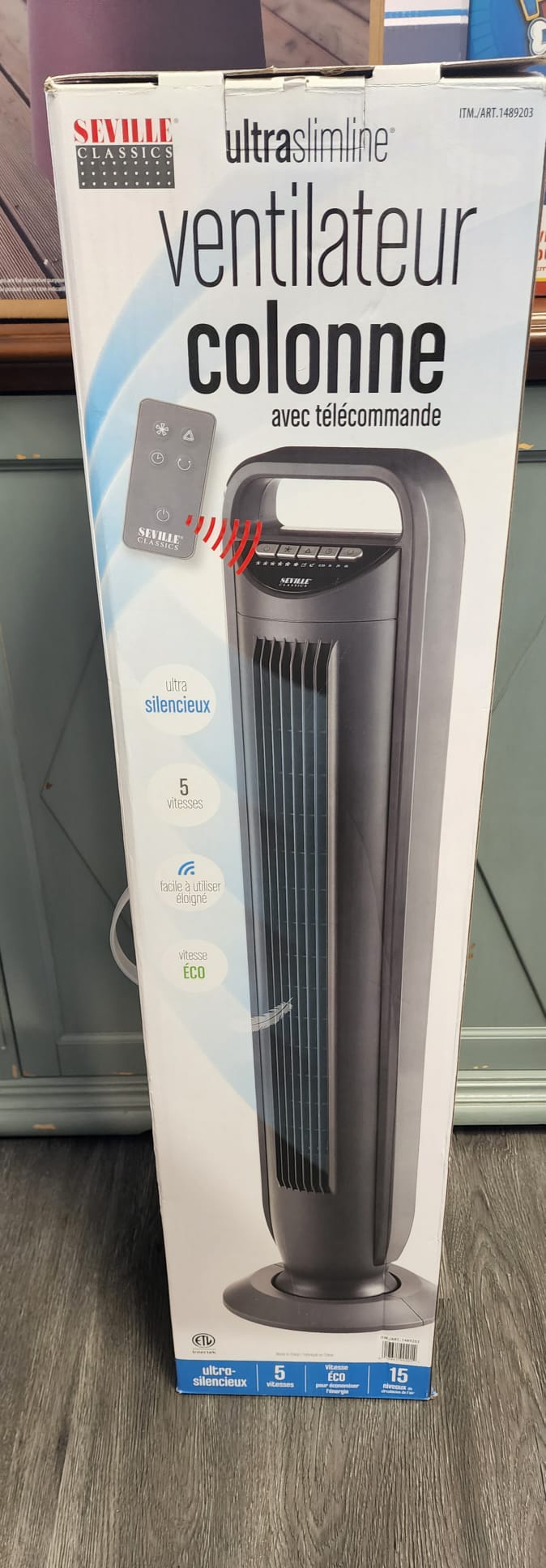 SEVILLE TOWER FAN WITH REMOTE