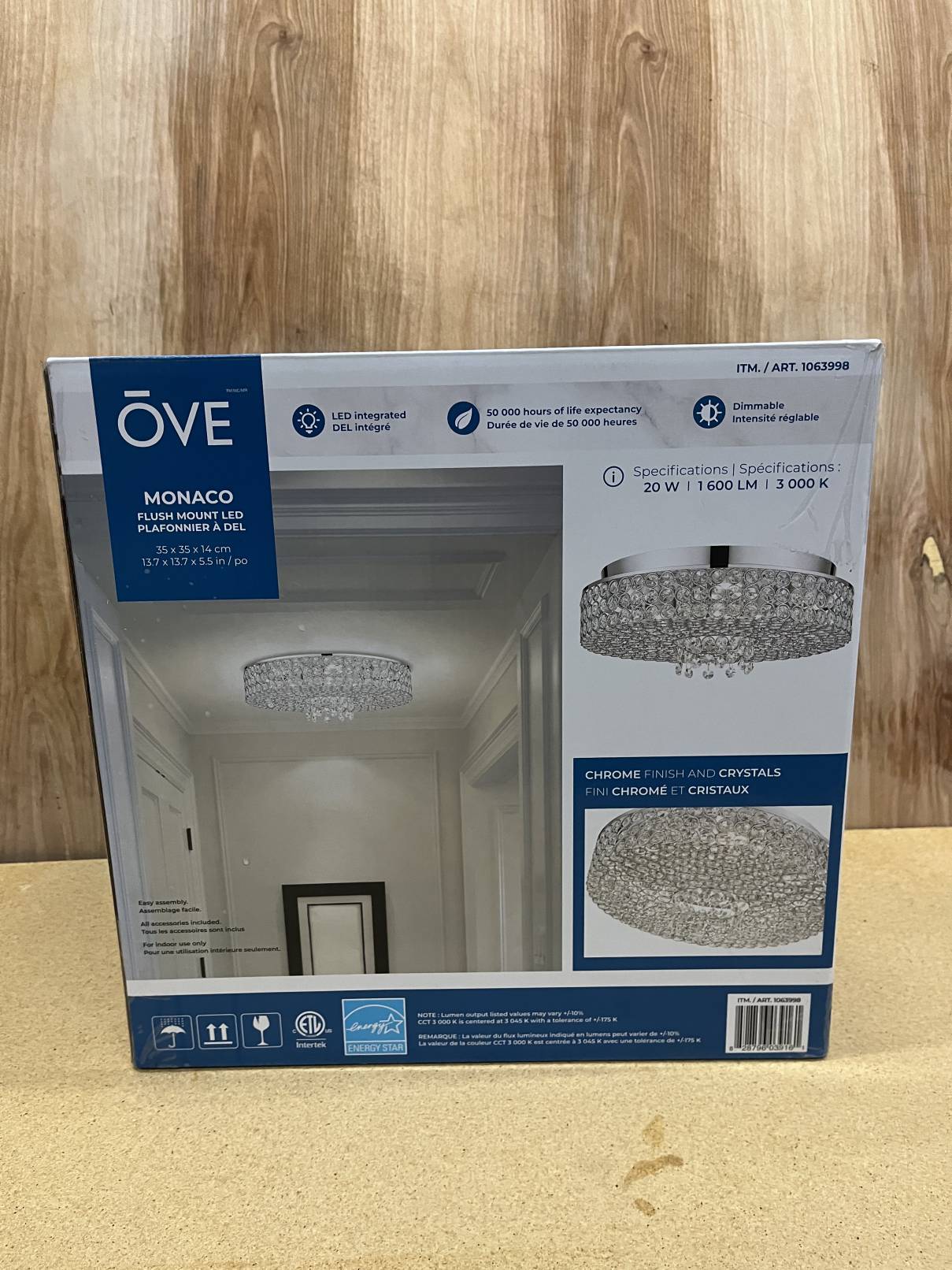 OVE LED CEILING FIXTURE MONACO