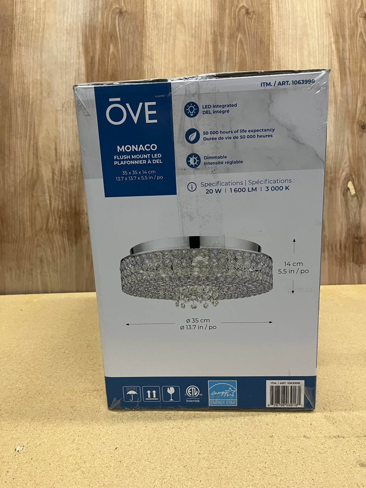 OVE LED CEILING FIXTURE MONACO
