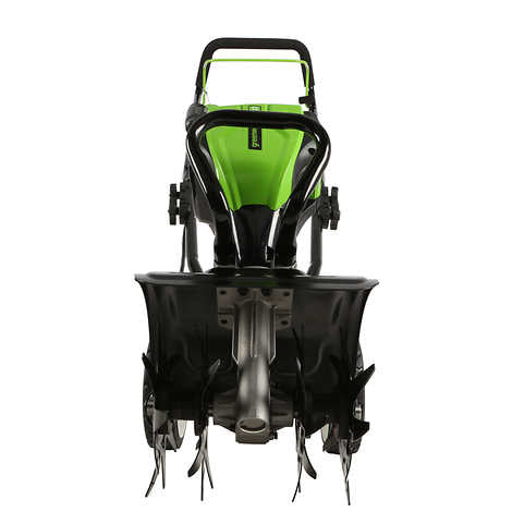 Greenworks 80V 10" Brushless Tiller/Cultivator, 2.0 AH Battery and Charger Included