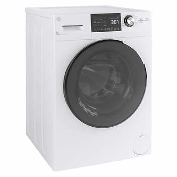 GE 24 in. 2.8 cu. ft. White Front Load Washer Condenser Dryer Combo with Stainless Steel Drum