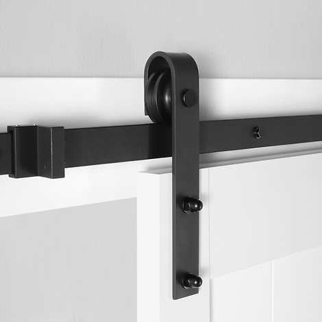 OVE BARN DOOR WHITE missing some hardware, sold as is
